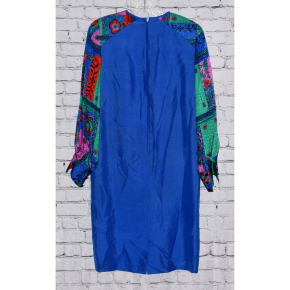 Uni Collection by Anne Crimmins Pattern Silk Dress - Picture 4 of 7